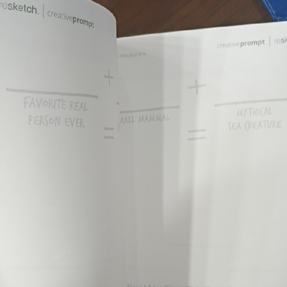 Creative Prompts Notebook - Cream - Picture 2 of 5